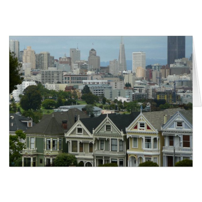 Fila de Tarjetas Postales de San Francisco Fotogra (Anverso (Horizontal))