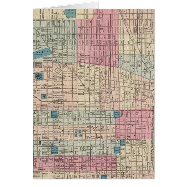 Filadelfia, Mapa de Pensilvania (Frente)