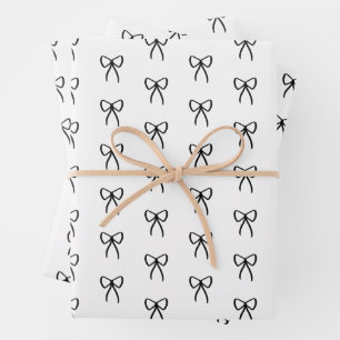 Filas de arcos en papel de envolver negro