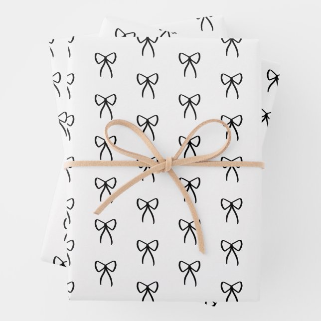 Filas de arcos en papel de envolver negro (In situ)