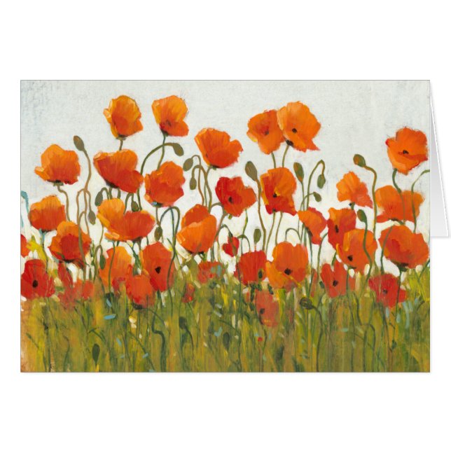 Filas de Poppies I (Anverso (Horizontal))