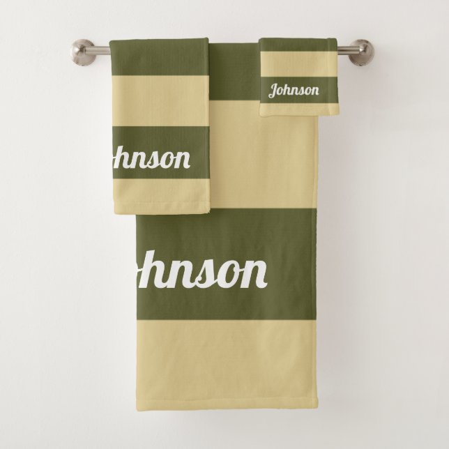 Filas de verde oliva y rayas de Tan (In situ)