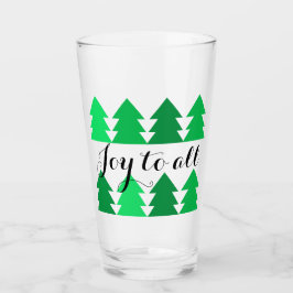 Filas de verdes árboles navideños felices para tod