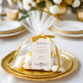 Filigree rústico, etiqueta de regalo