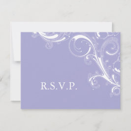 Filigree Swirl Lavender RSVP