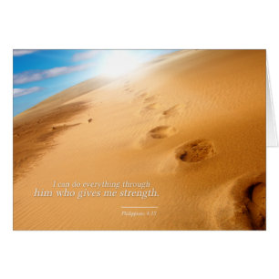 Filipenses 4:13 Verso Huellas en el Desierto Forta
