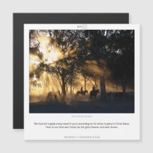 Filipenses 4:20 tarjeta imantada PROSPERIDAD SCRIP