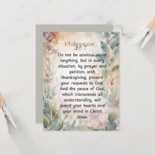 Filipenses 4:6-7 Versículo de la Biblia Cristiana
