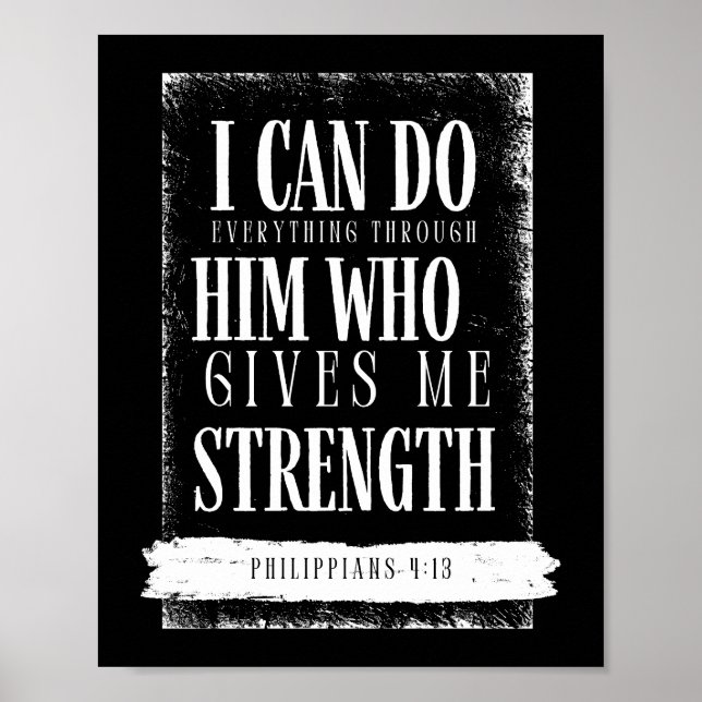 Filipinas 4:13 Arte de escritura (Frente)