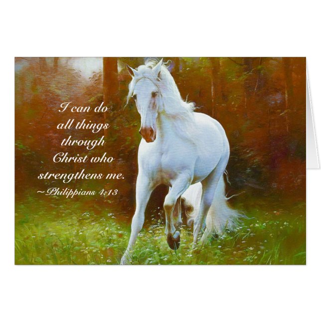 Filipinas 4:13 Todas las cosas a través de Cristo, (Anverso (Horizontal))