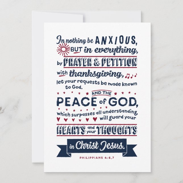 Filipinas 4:6, 7 (Anverso)