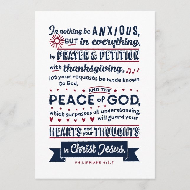 Filipinas 4:6, 7 (Anverso)