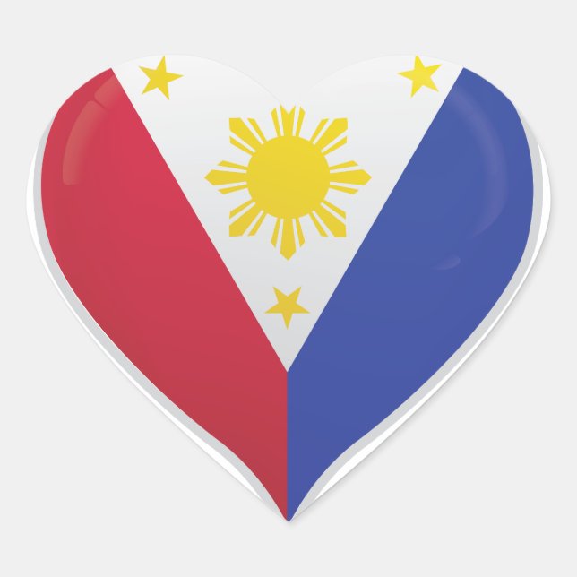 Filipinas adoran la bandera del orgullo pegatina d (Anverso)