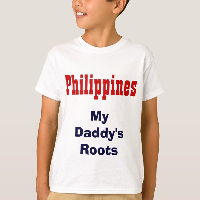 Filipinas camisetas de raíces de mi papá (Anverso)
