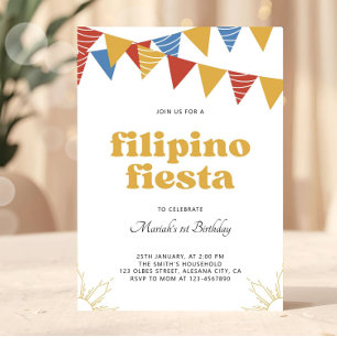Filipinas: Invitación a la Fiesta Filipina Boho
