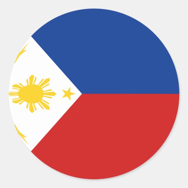 Filipinas: Pegatina de la bandera de la pesca (Anverso)
