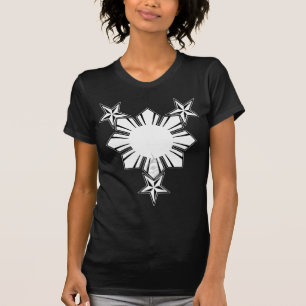 Filipino Sun y camisa de las estrellas