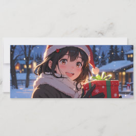 Fille au cadeau style manga 