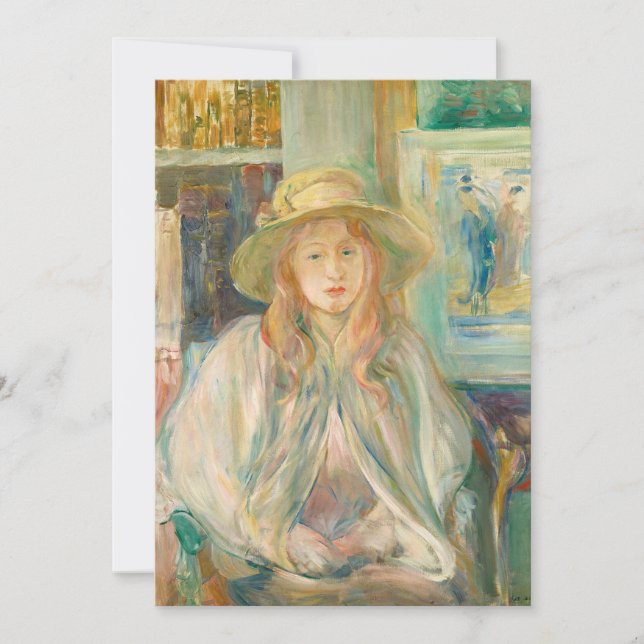 Fillette au Chapeau de Paille | Berthe Morisot (Anverso)