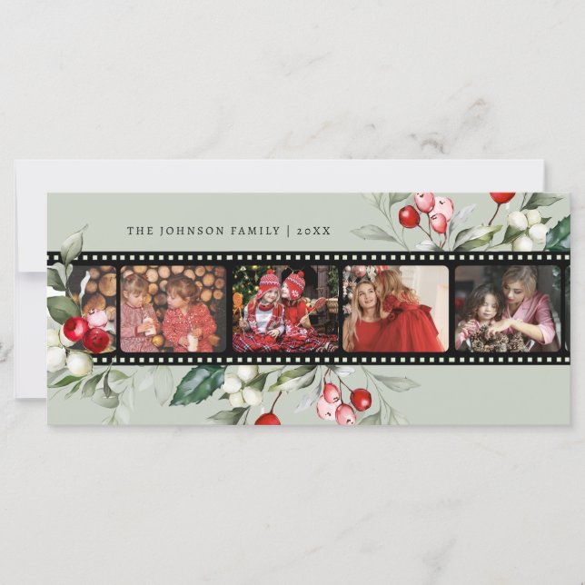 Film Negative Christmas Photo Card (Anverso)