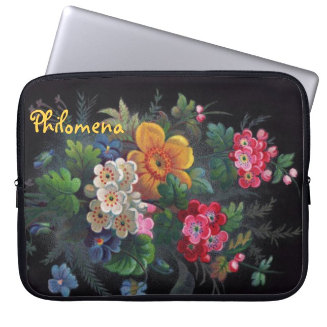Filomena Victorian Bouquet Neoprene Funda Portátil (Frente)