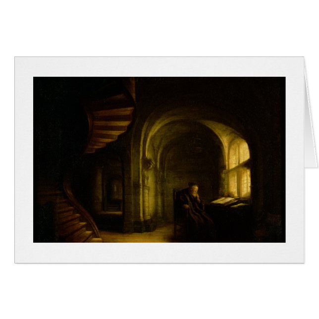 Filósofo con un libro abierto, 1625-7 (aceite en (Anverso (Horizontal))