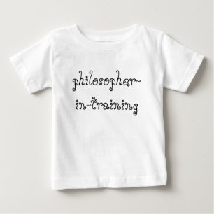 Filósofo en la camiseta de bebé de entrenamiento