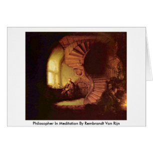 Filósofo En Meditación De Rembrandt Van Rijn