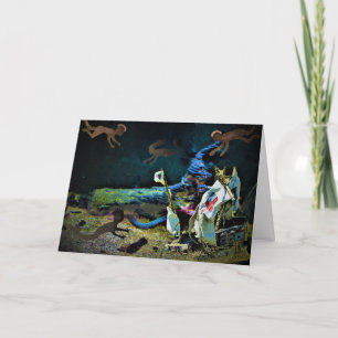 Fin - Acercarse a la tarjeta de cumpleaños del tes