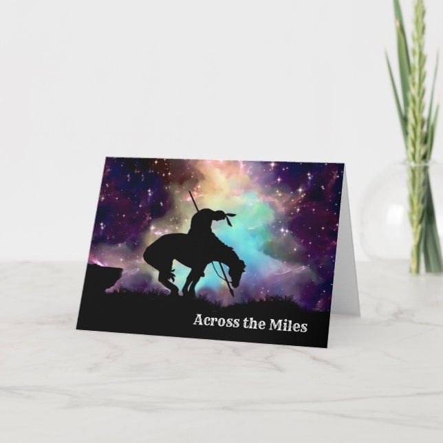 Fin de la tarjeta de saludo de senderos a través d (Anverso)