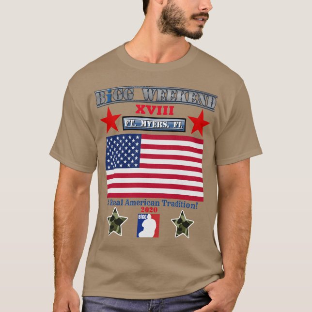 Fin de semana BiGG XVIII Camiseta Americana (Anverso)