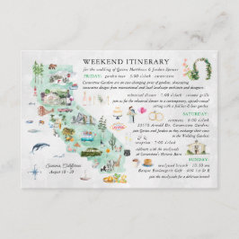 Fin de semana boda en Napa | Tarjeta Itineraria