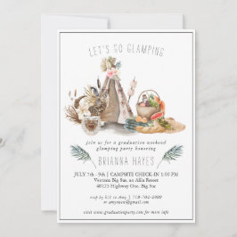 Fin de semana de camping con glamour de graduación