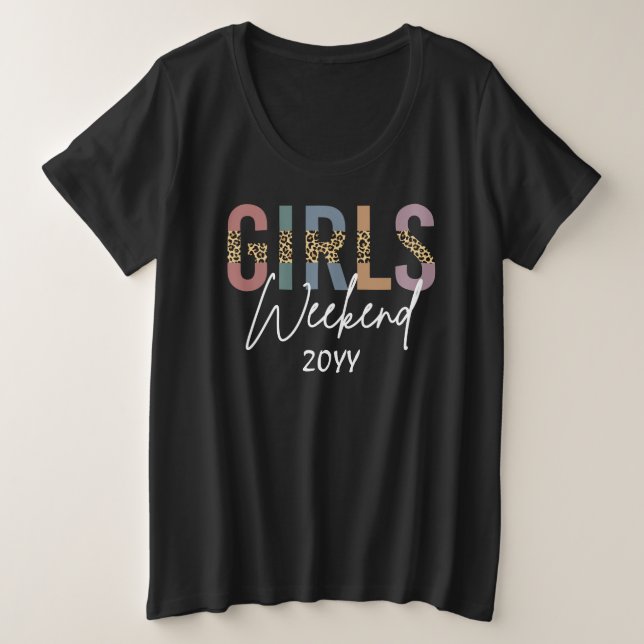 Fin de semana de chicas estampado de guepardo esca (Anverso del diseño)