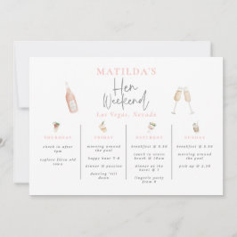 fin de semana de gallina de cóctel acuático