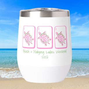 Fin de semana de Mahjong en la playa Tortuga marin