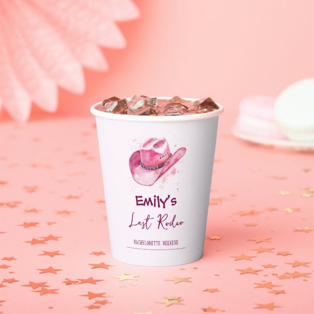 Fin de semana de soltera del último rodeo | Vasos  (in situ)