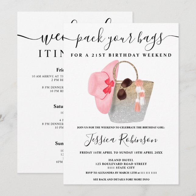 Fin de semana del programa de purpurina de plata p (Anverso / Reverso)