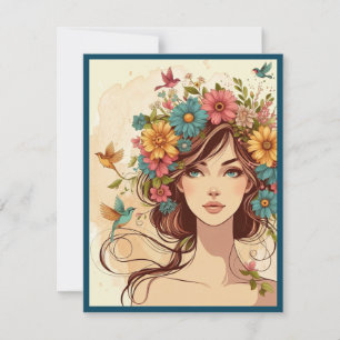 Fin de verano de tarjetas de impresión de arte