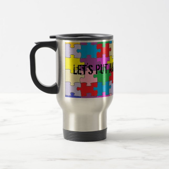 Final a la taza inoxidable del viaje del autismo (Izquierda)
