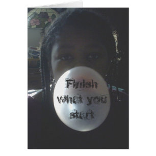 Final qué usted comienza la tarjeta