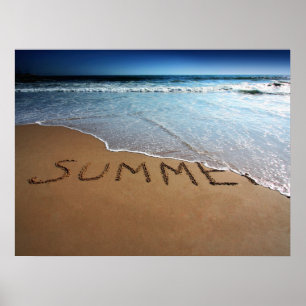 Finales de la impresión del poster del verano