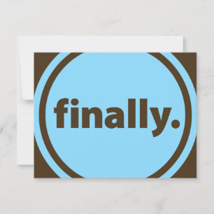 Finalmente.