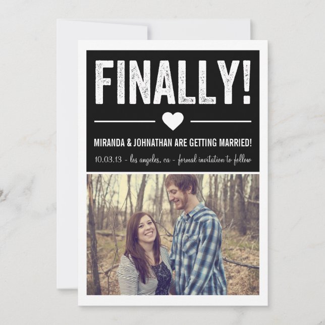 Finalmente - Anuncios de fecha de guardado de foto (Anverso)