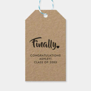 Finalmente Etiquetas, Etiqueta de regalo de gradua