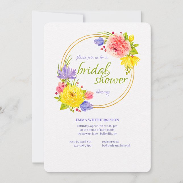 Finalmente Invitación de Despedida de Soltera de P (Anverso)