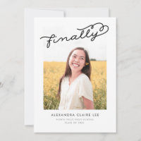 Finalmente Invitación de Graduación de Foto