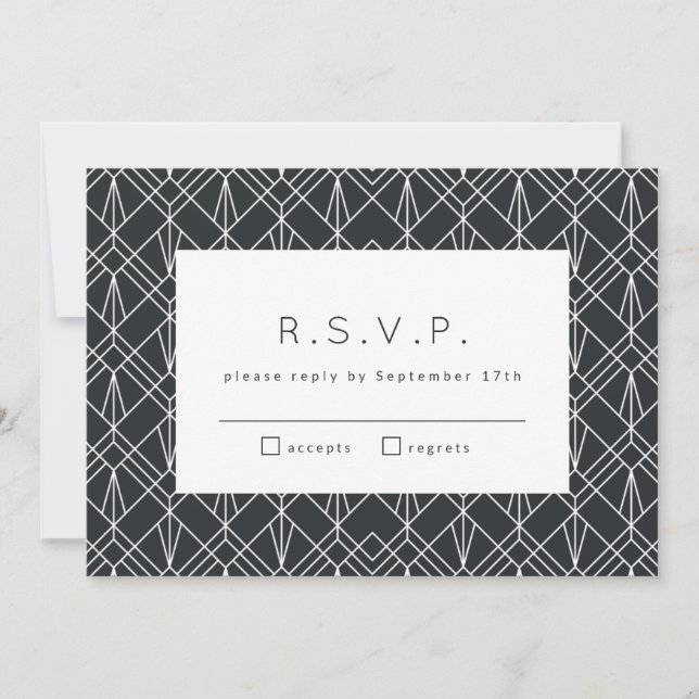 Finalmente invitación RSVP (carbón vegetal) (Anverso)