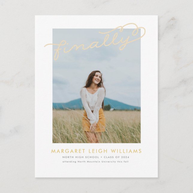 Finalmente postal de la invitación de la (Anverso)