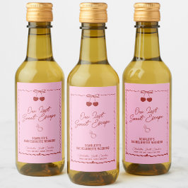 Finde de soltera de cereza rosa y roja miniatura